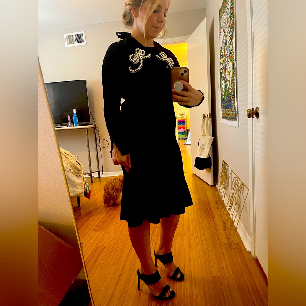 Fendi Vintage Black Pearl Dress